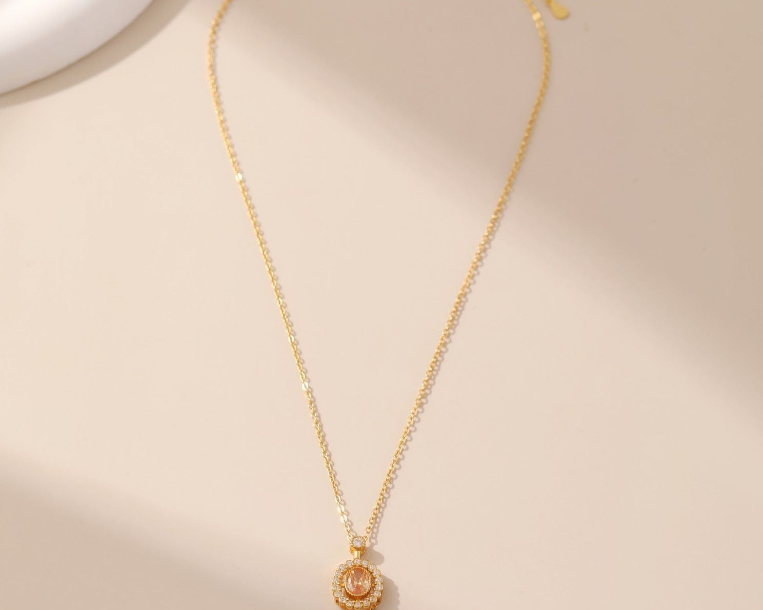Orange Diamond Necklace - Alarita