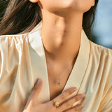 Orange Diamond Necklace - Alarita