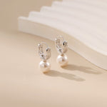 Pearl Huggie Earrings - Alarita