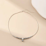 Round High-Shine Gradient Pearl Necklace - Alarita