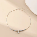 Round High-Shine Gradient Pearl Necklace - Alarita