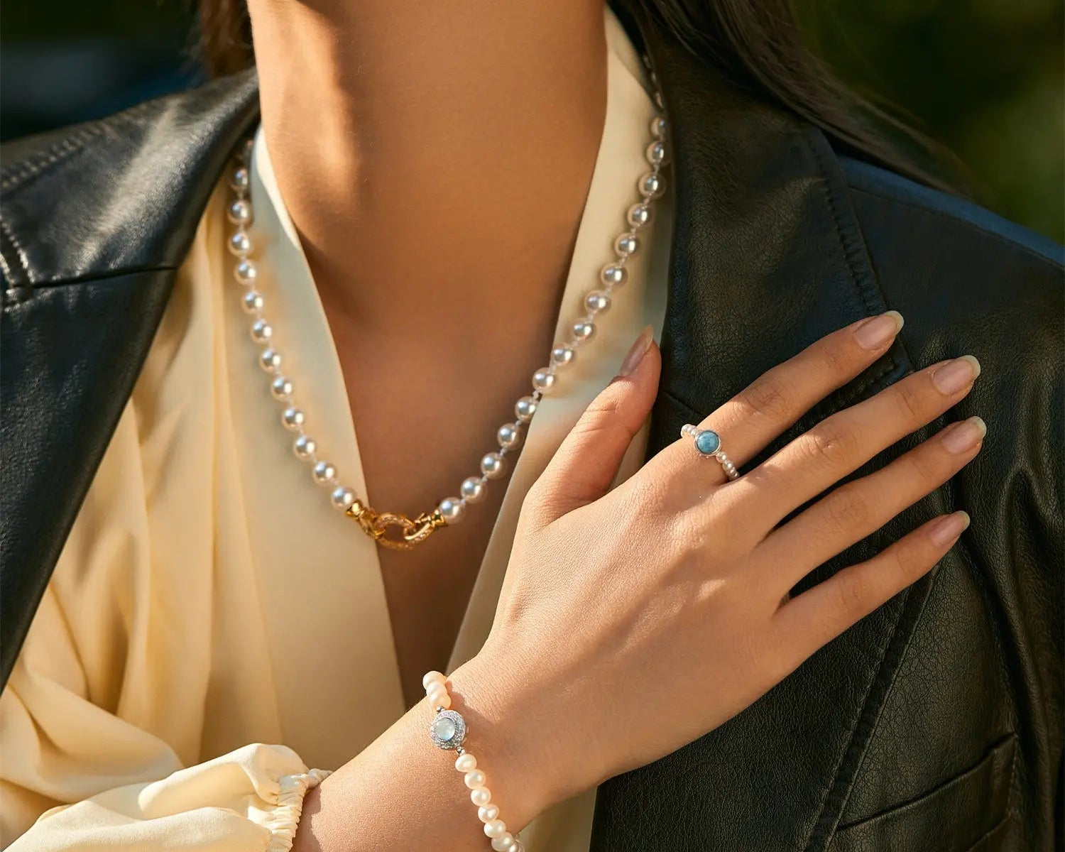 Round Pearl Necklace - Alarita