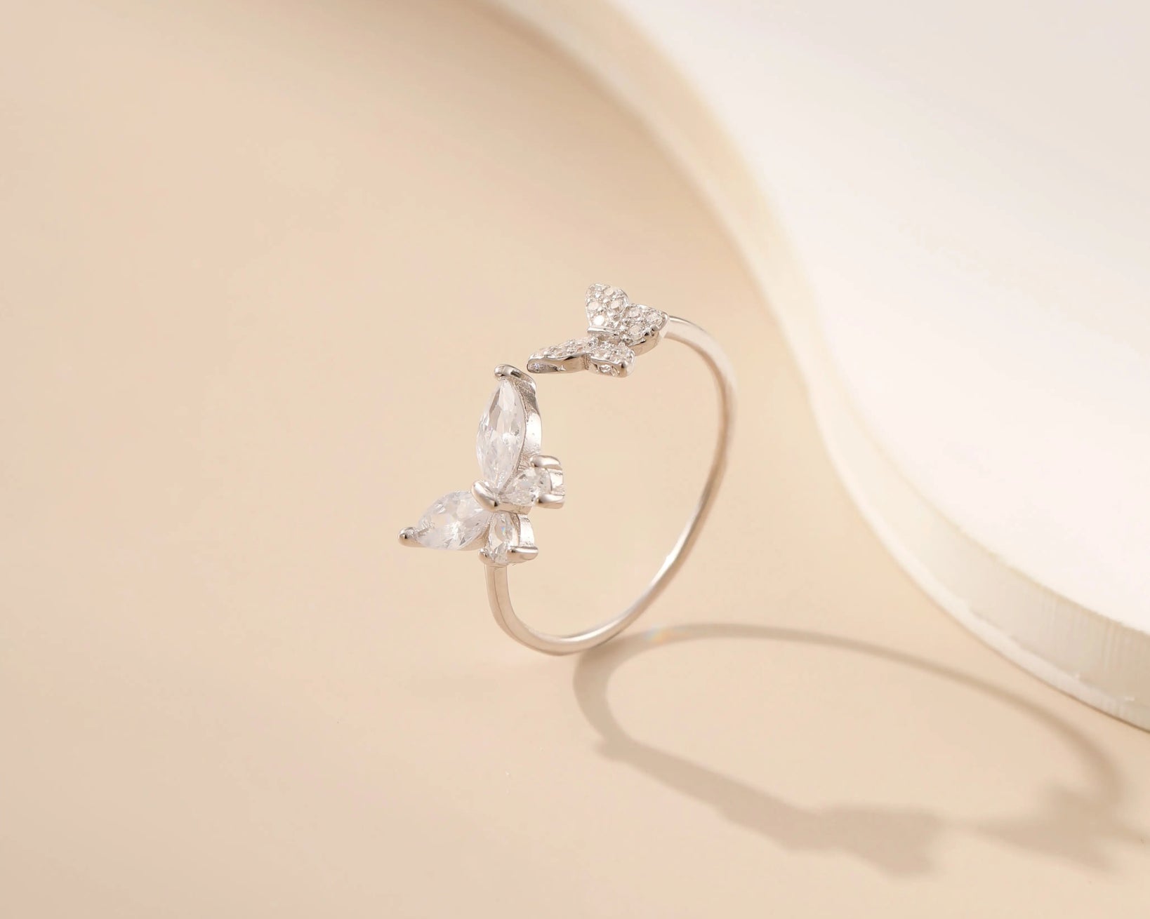 Silver Bow Knot Ring - Alarita