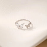 Silver Bow Knot Ring - Alarita