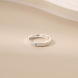 Silver Gemstone Ring Aquamarine - Alarita