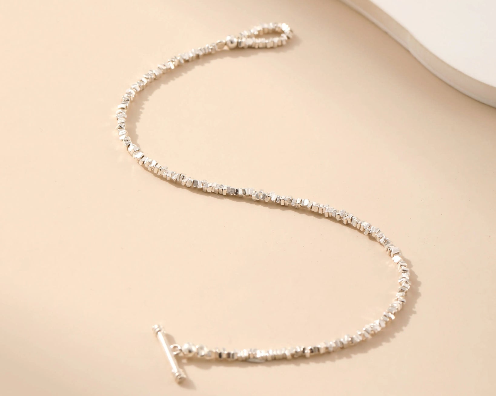 Toggle Clasp Silver Bracelet - Alarita