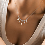 Natural Freshwater Aurora Pearl Necklace - Alarita