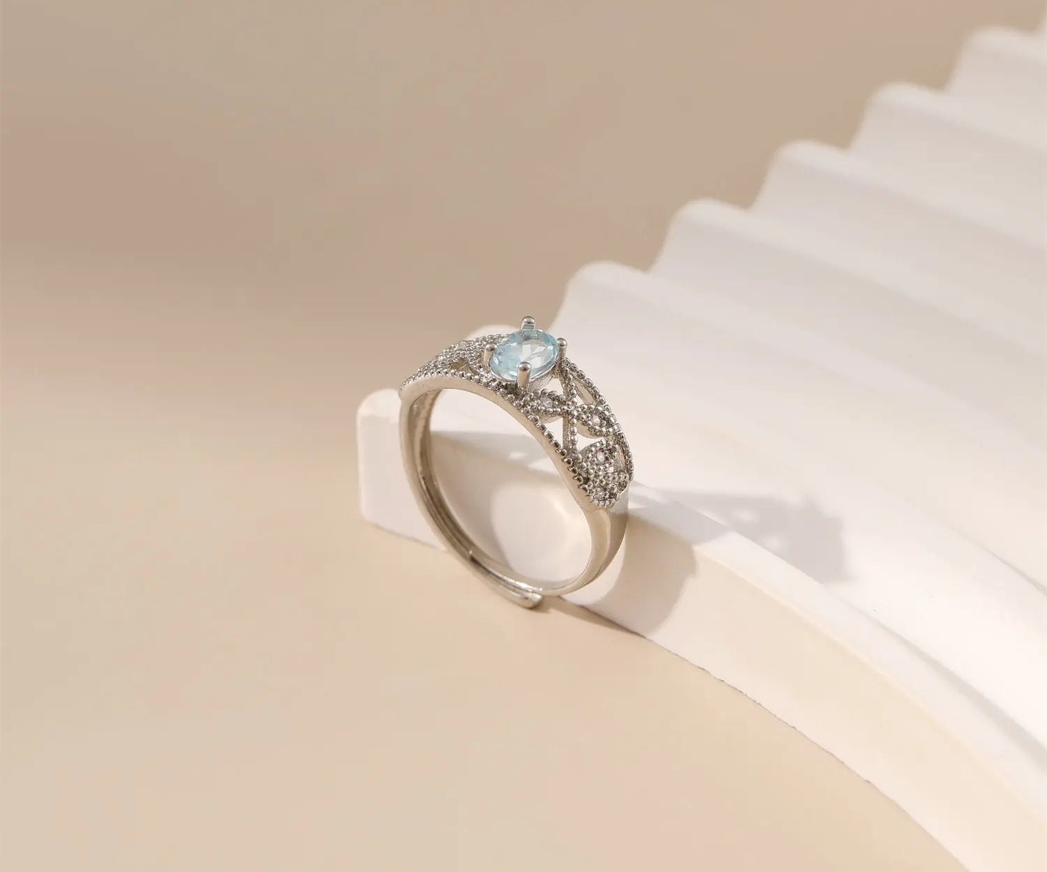 Copper Topaz Open Ring