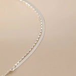 Double-Layer Silver Bracelet