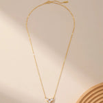 Heart Pendant Three Stone Necklace Alarita Jewelry