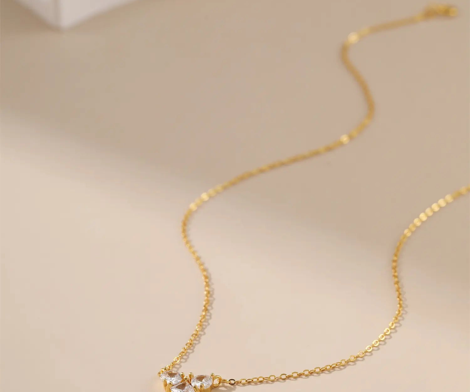 Heart Pendant Three Stone Necklace Alarita Jewelry
