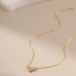 Heart Pendant Three Stone Necklace Alarita Jewelry
