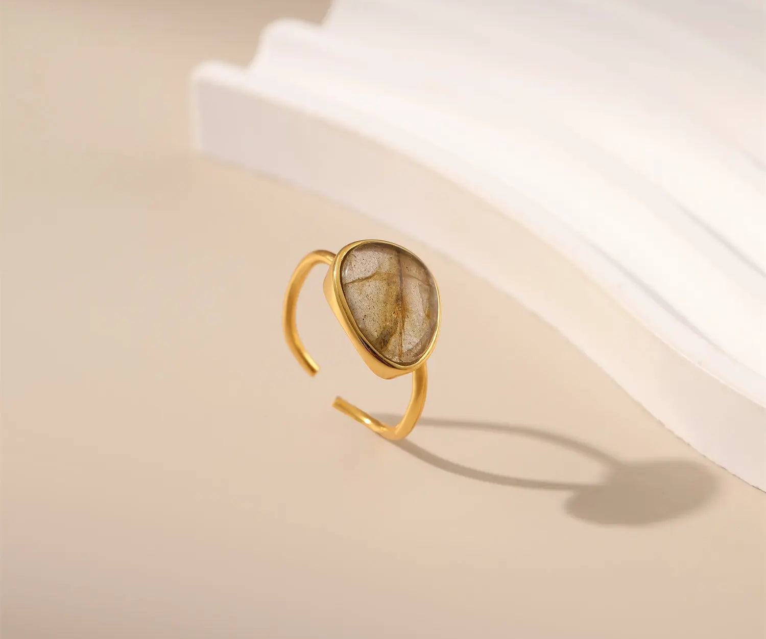  Moonstone Ring - Gold - Alarita