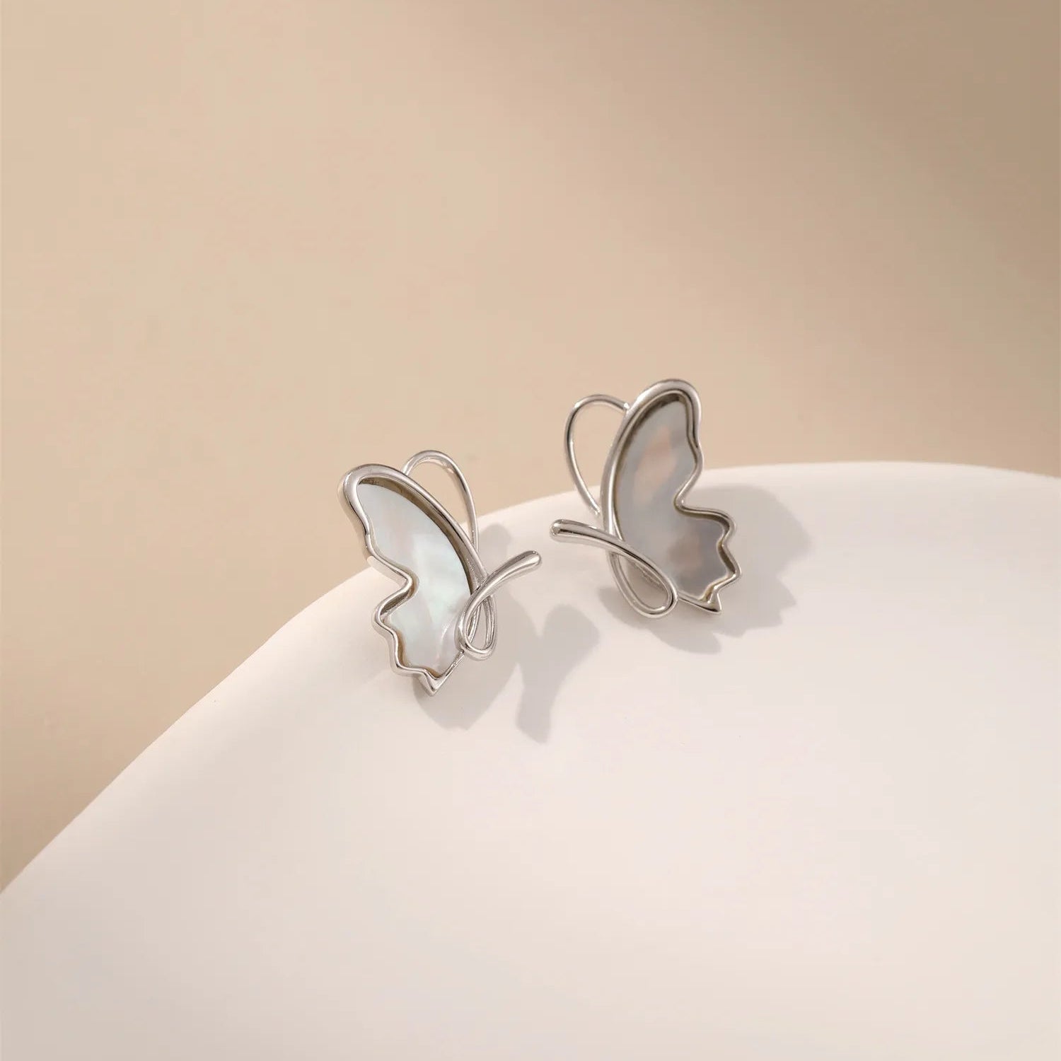 AlaritaShop Online JewelryMother-of-Pearl Butterfly Earrings