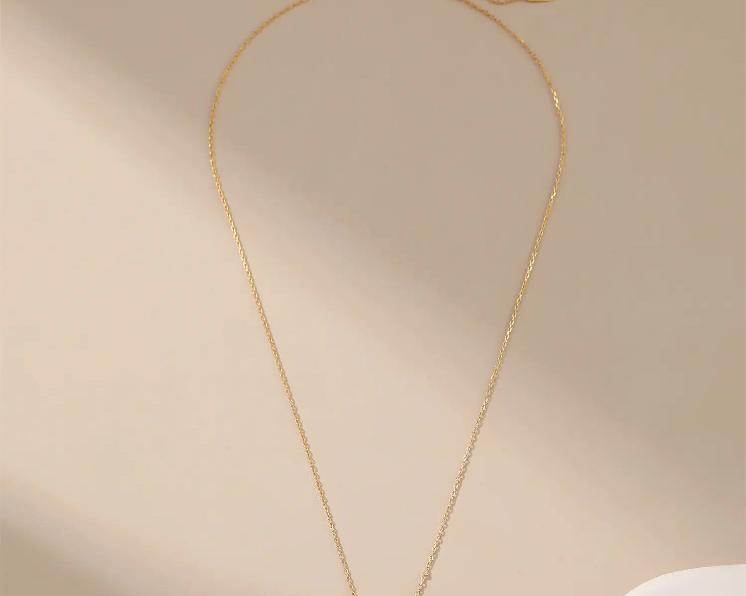 Square CZ Pendant Necklace Alarita Jewelry