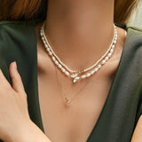 Natural Freshwater Mother-of-Pearl Butterfly Necklace