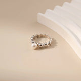 Pearl Beaded Stacker Ring