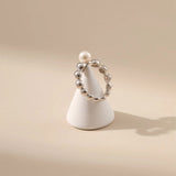 Pearl Beaded Stacker Ring