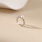 Pearl Beaded Stacker Ring