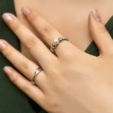 Pearl Beaded Stacker Ring