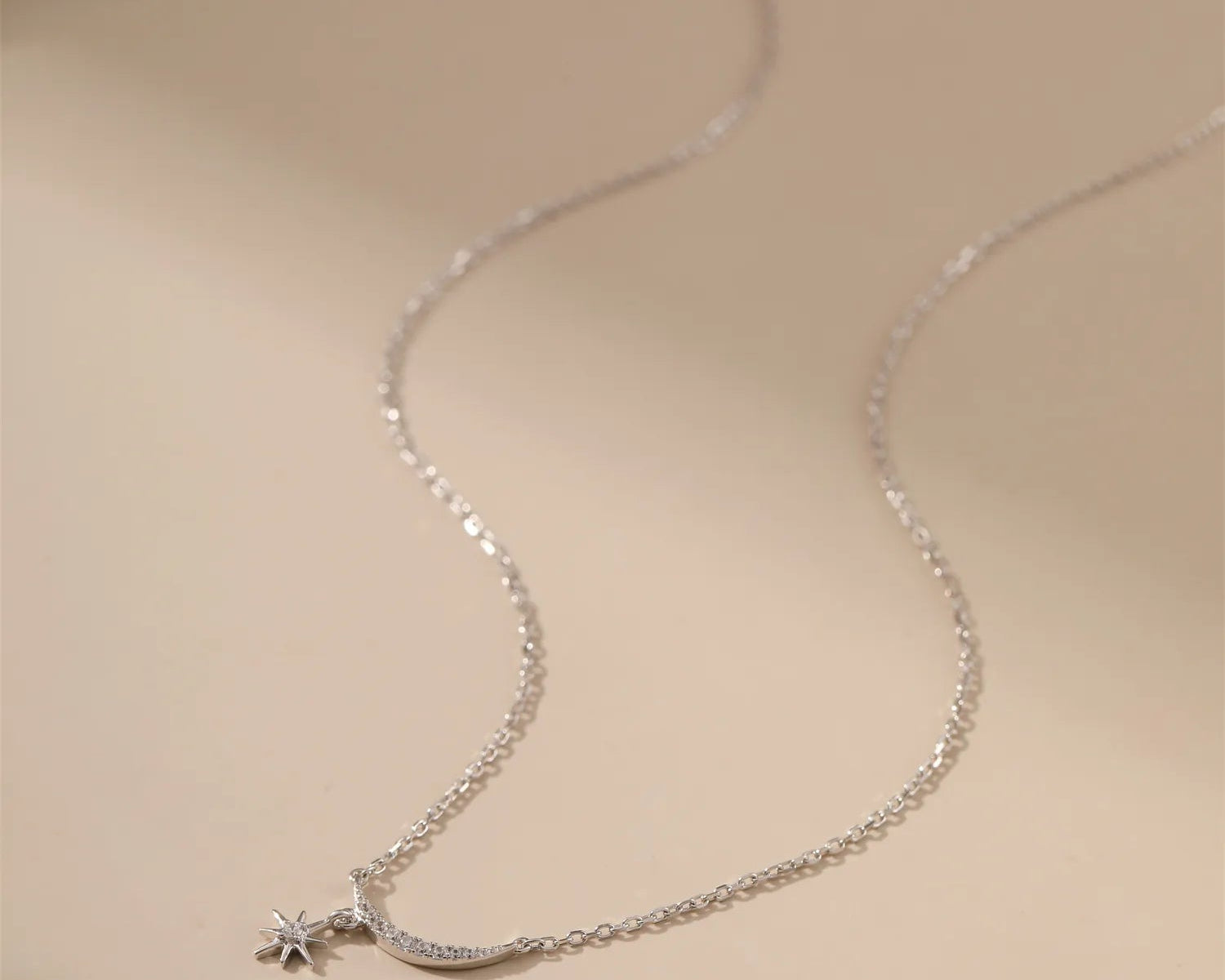 Smile and Star Pendant Necklace Alarita Jewelry