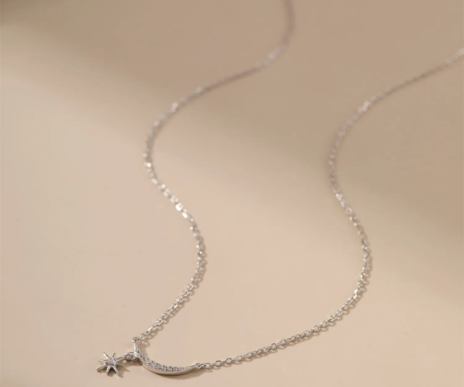 Smile and Star Pendant Necklace Alarita Jewelry