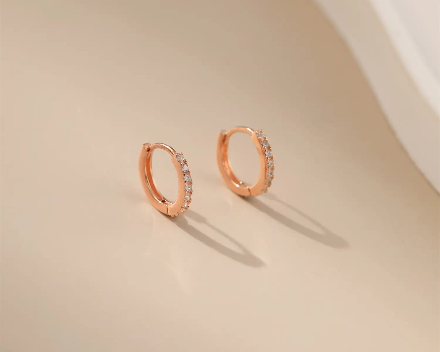 Earrings Alarita Jewelry Pavé Zircon Hoops