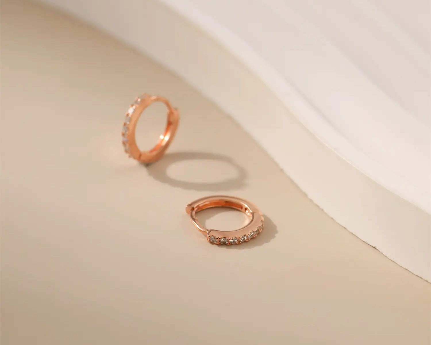 Earrings Alarita Jewelry Pavé Zircon Hoops