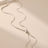 Gold Knot Chain Necklace - Alarita