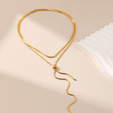 Gold Knot Chain Necklace - Alarita