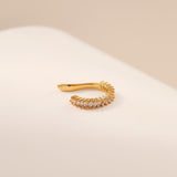 Rectangular Cubic Zirconia Ear Cuff - Alarita