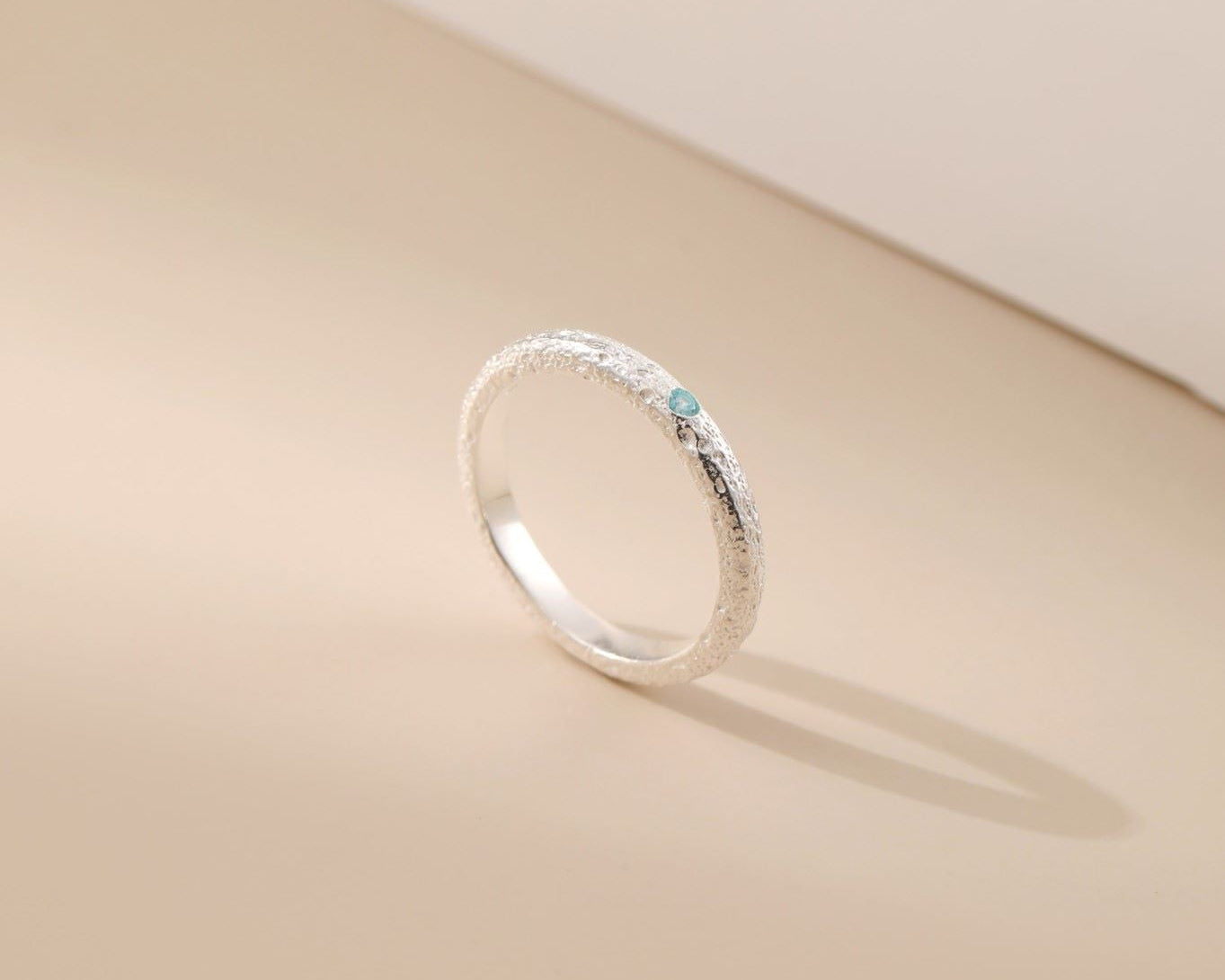 Silver Blue Topaz Ring - Alarita