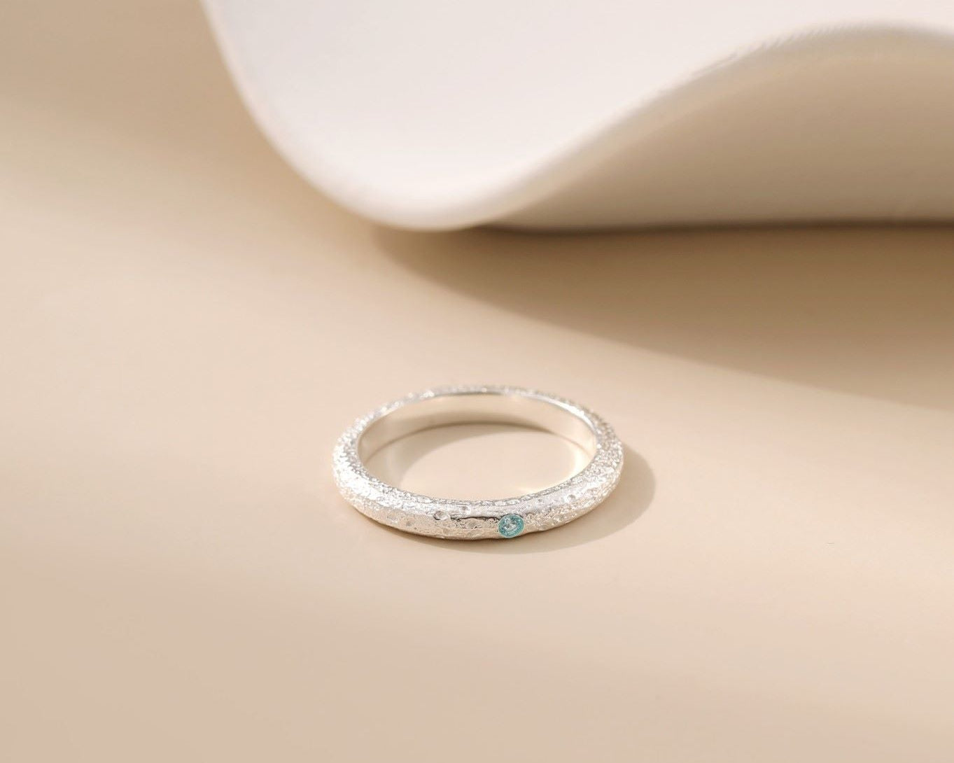 Silver Blue Topaz Ring - Alarita