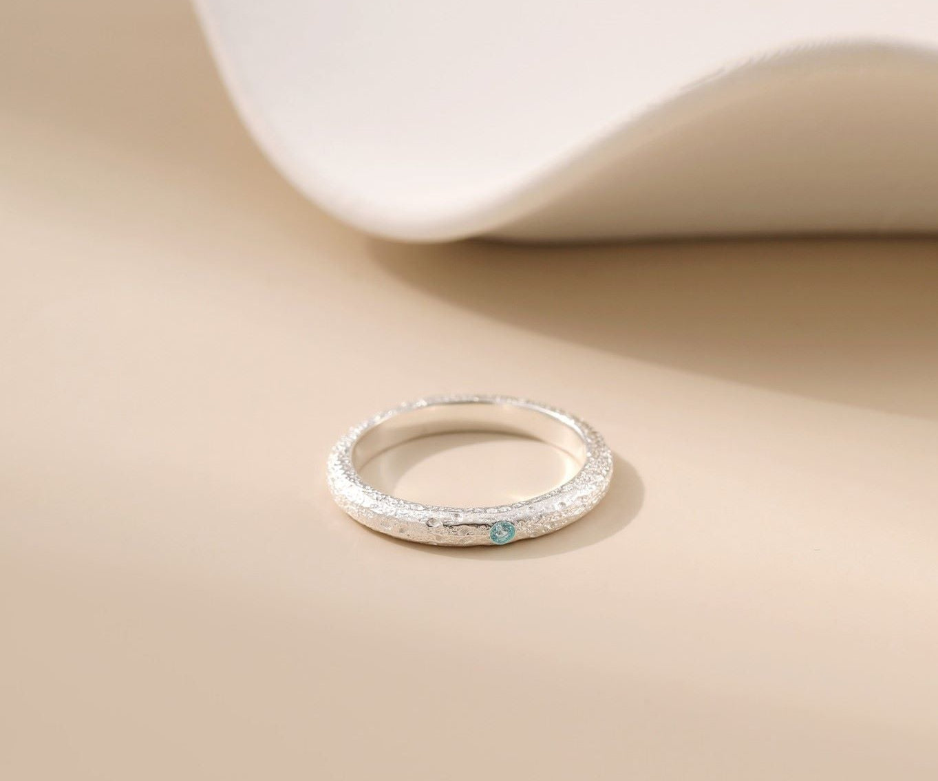Silver Blue Topaz Ring - Alarita