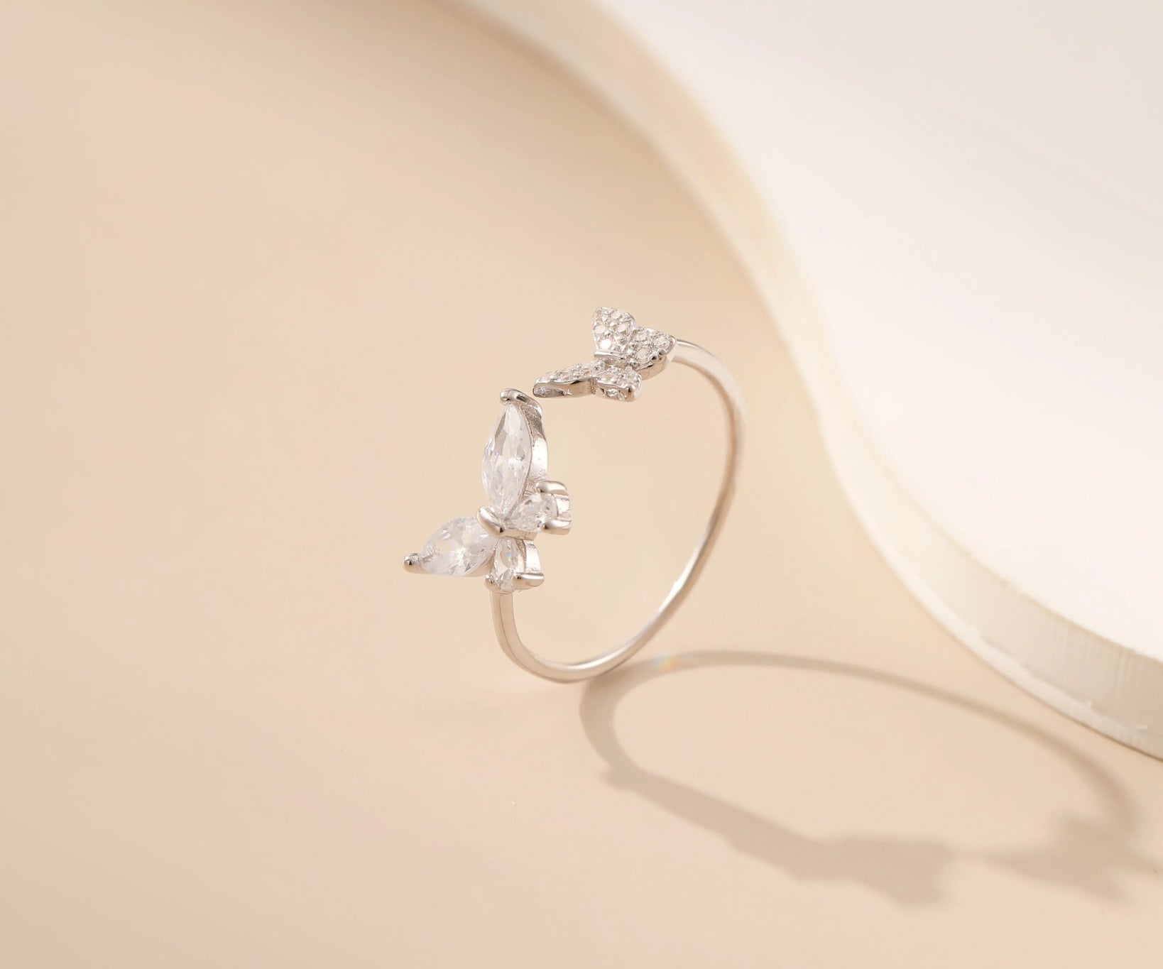 Silver Bow Knot Ring - Alarita