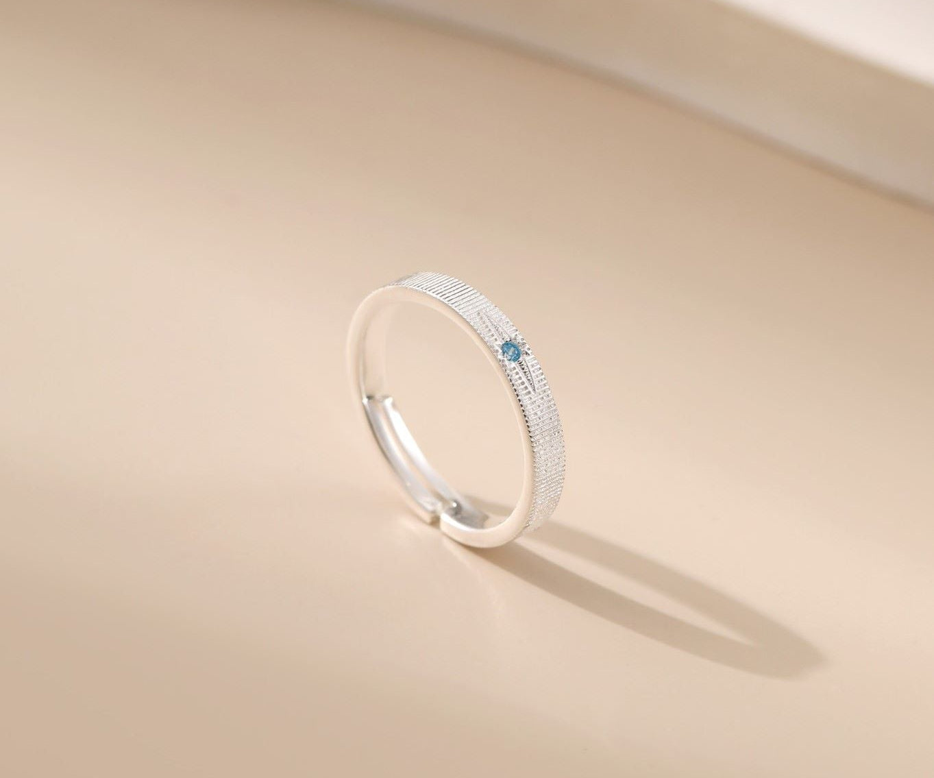 Silver Gemstone Ring Aquamarine - Alarita