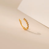 Square Cubic Zirconia Ear Cuff - Alarita