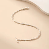 Toggle Clasp Silver Bracelet - Alarita